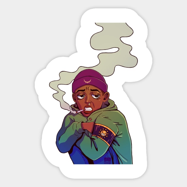 Chilly Chillin Sticker by Yadoking